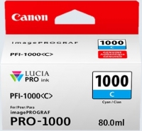 Canon Tinte PFI1000 cyan für iPF1000 80ml.